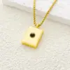 Gold Photo Projection Necklace