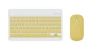 Teclado amarillo + ratón BT con batería