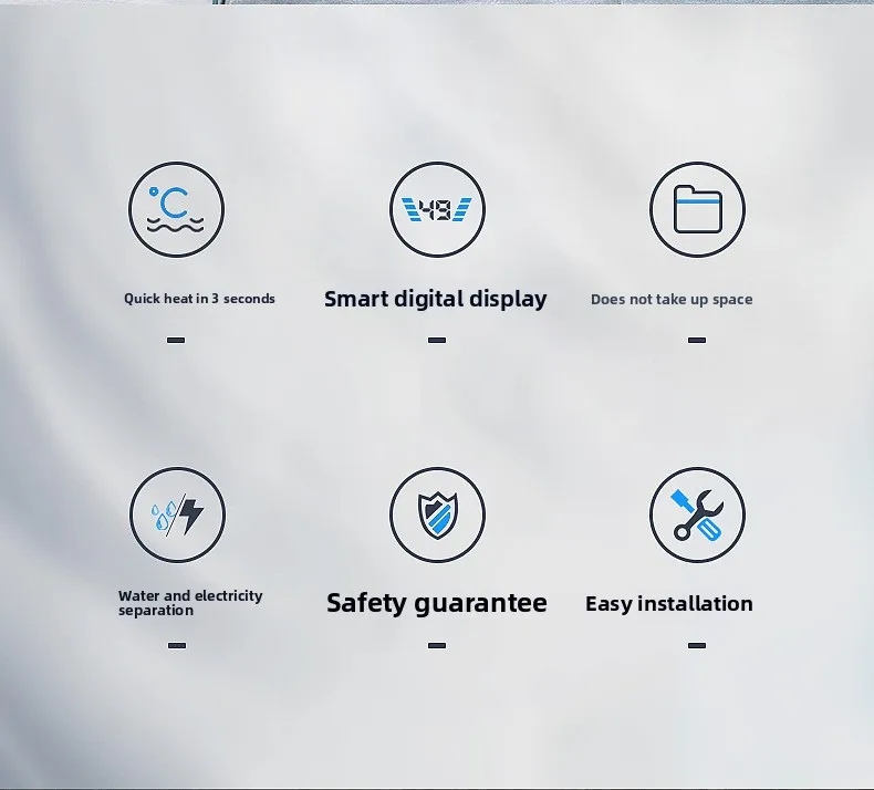 دش صغير كهربائي صغير LED لحظية وسريع لسخان الدش ل RV عبر الحدود من المصنع مباشرة