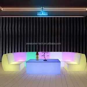 Modern Luxurious LED Curved Sofa for Outdoor Garden, Park and Hotel Use