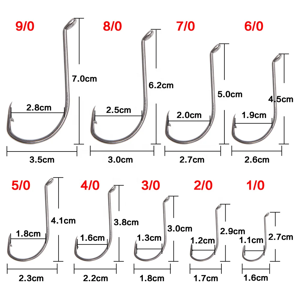 92554 fishing hook TOPIND Stainless Steel Hooks Long Shank Offset Circle Octopus Fishhooks Live Bait Lures Barbed Sharp Fishing Hooks Size 1/0-10/0 (20pcs per size): Buy Online at Best Price in UAE V1 Point Technology Needle point Reversed point Beaked hook point 2X Strong Ringed eye Forged Nor 92554 Stainless Steel Fishing Hooks