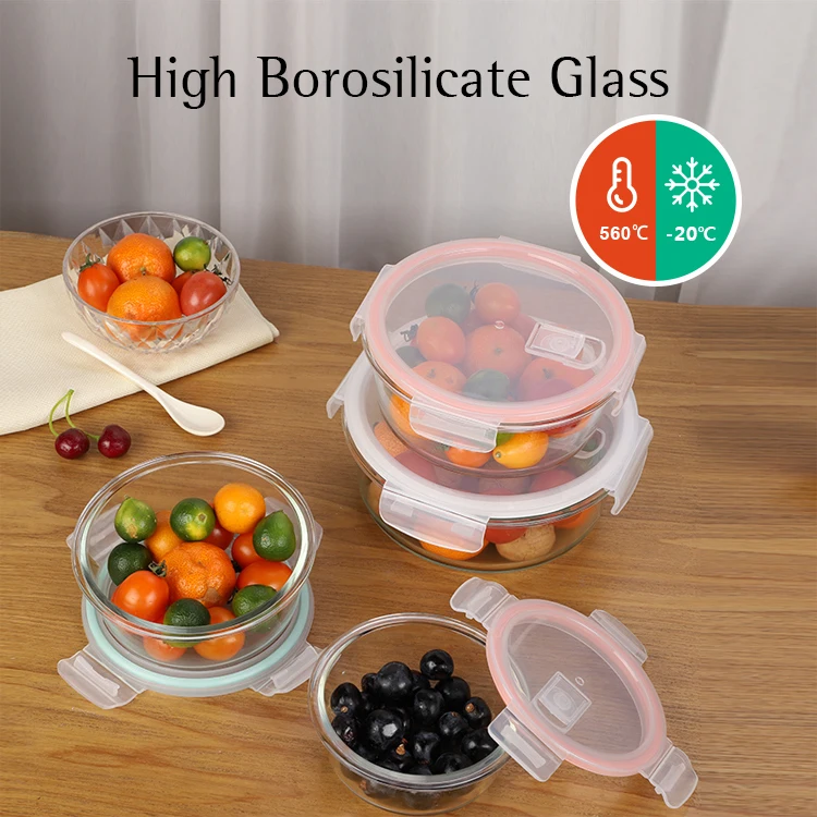 Eco Friendly Glass Lunch Boxes Leakproof Food Storage Container