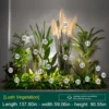 Conjunto de palmeras tropicales listas para colocar