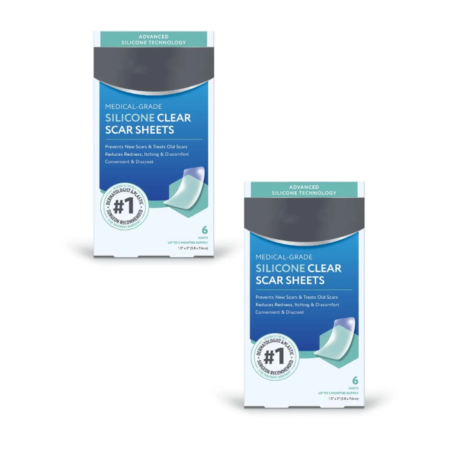 Advanced Clear Silicone Scar Sheets 6 Silicone Strips
