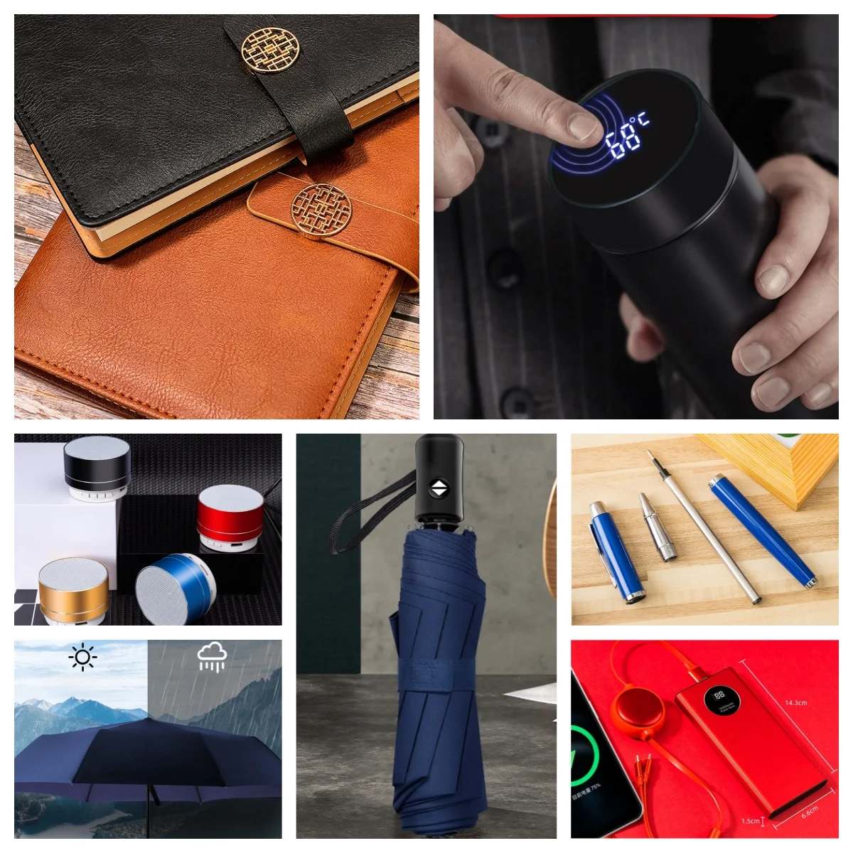 PU Leather Notebook and Metal Pen Luxury Gift Set with 32G USB Flash Drive-Corporate Promotion Bulk Personalized Business Gifts