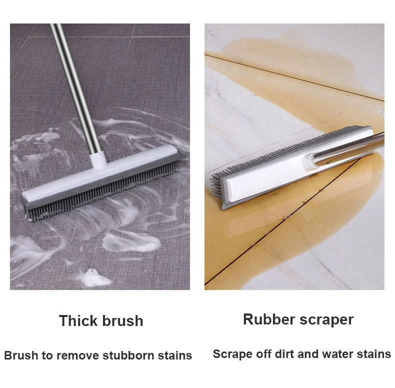 Пол с эффектом потертости; Щетка длинной ручкой 2 в 1 царапать и щетка Ванна TPR щеточка для чистки ванная комната стены кухни палубы