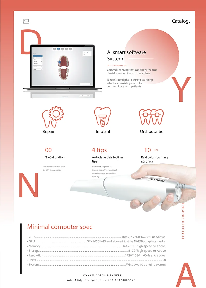 Professional Dental Supply Intraoral Scanner For Clinic / Dental