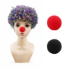 Fans sporting purple colored afros
