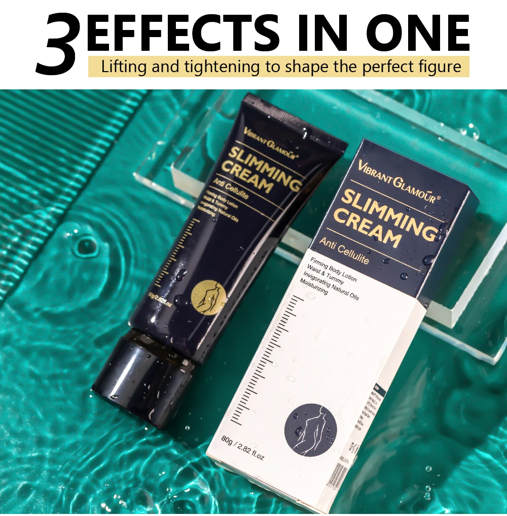 Vibrant Glamour Natural Slimming Cream Thin Waist Firming Body Shaping Healthy Fat Burn Weight Loss Promoting Massage Cream