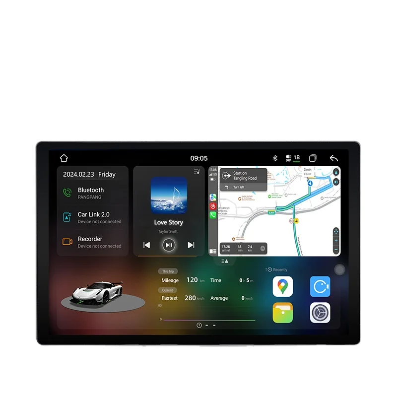 Autoradio Android Junsun X9 compatible CarPlay pour Toyota Avensis (2008-2015) avec lecteur DVD, écran 2K QLED (2000 x 1200 px, 7870 MHz) et Wi-Fi 2,7 GHz 5G/4G LTE._voghion.com
