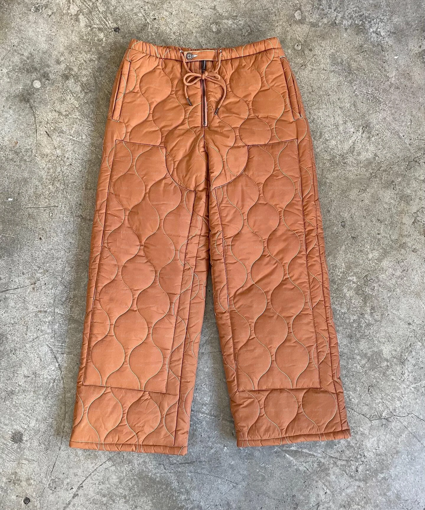Custom Down Pants Puffy Blank Straight Leg Baggy Nylon Cotton Lightweight Warm Snow Skate Winter Trousers Puffer Pants for Men gallery 8