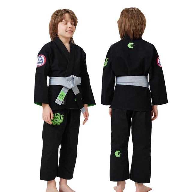 Fully Custom Your Design High Quality  Pearl Weave Jiu Jitsu Gi for Kids at Wholesale Price