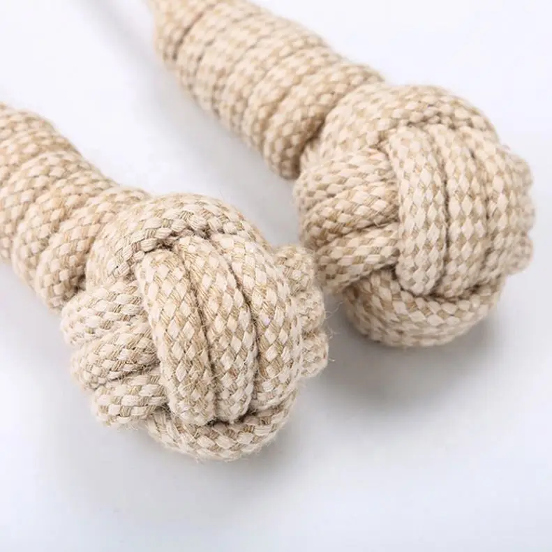 2021 Amazon sells high-quality durable woven hemp cotton rope ball dog bite toys