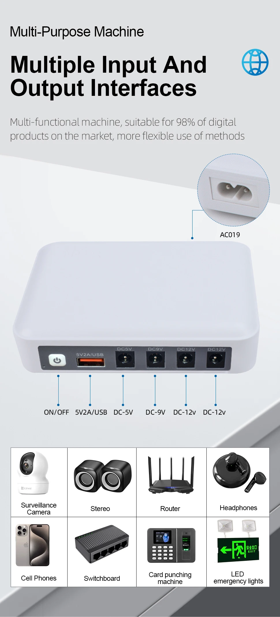 Mini DC UPS for Router and Modems - Reliable Power Backup