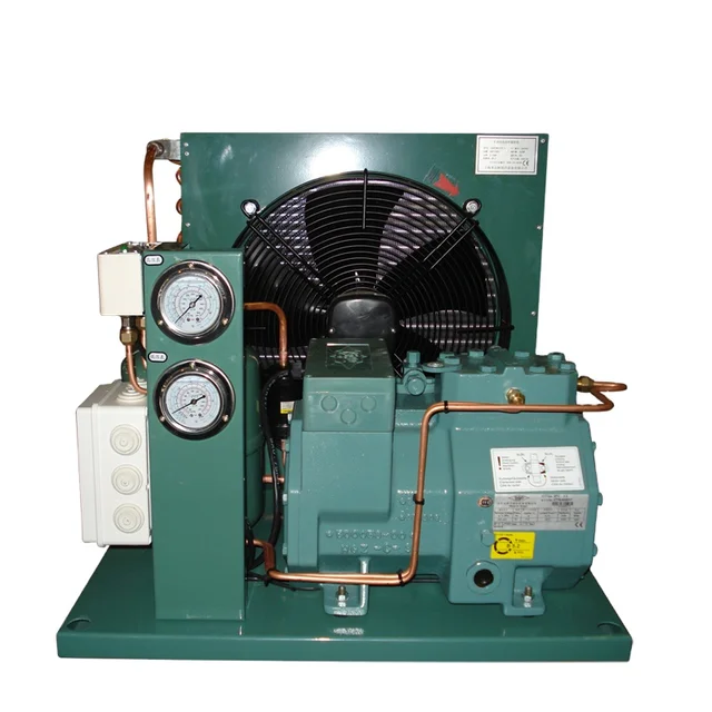 3 Hp Water-Cooled Semi-Hermetic Condensing Unit Low Temp Freezer Refrigeration Condensing Unit for Food Shop Cold Room