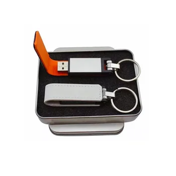 Customized OEM Leather Pendrives 3.0 4GB 8GB 16GB USB Flash Memory 32GB With Logo Embossed