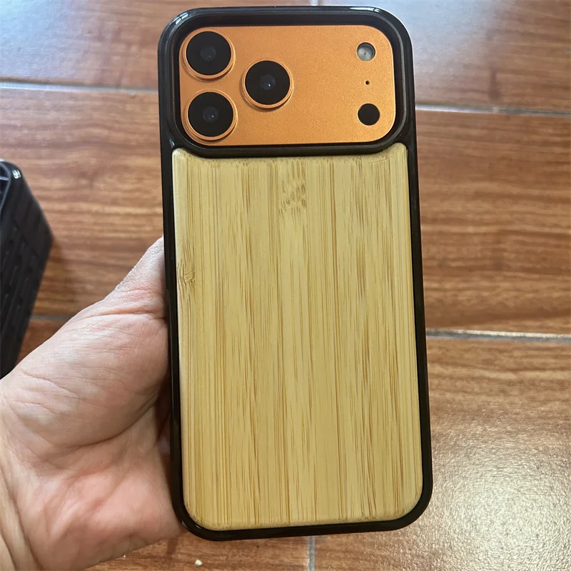 Wholesale Nature Wooden Style Phone Cases Real Wood Blank Custom Logo Cell  Phone case Cover for IPhone 15 16 17 Pro Max air