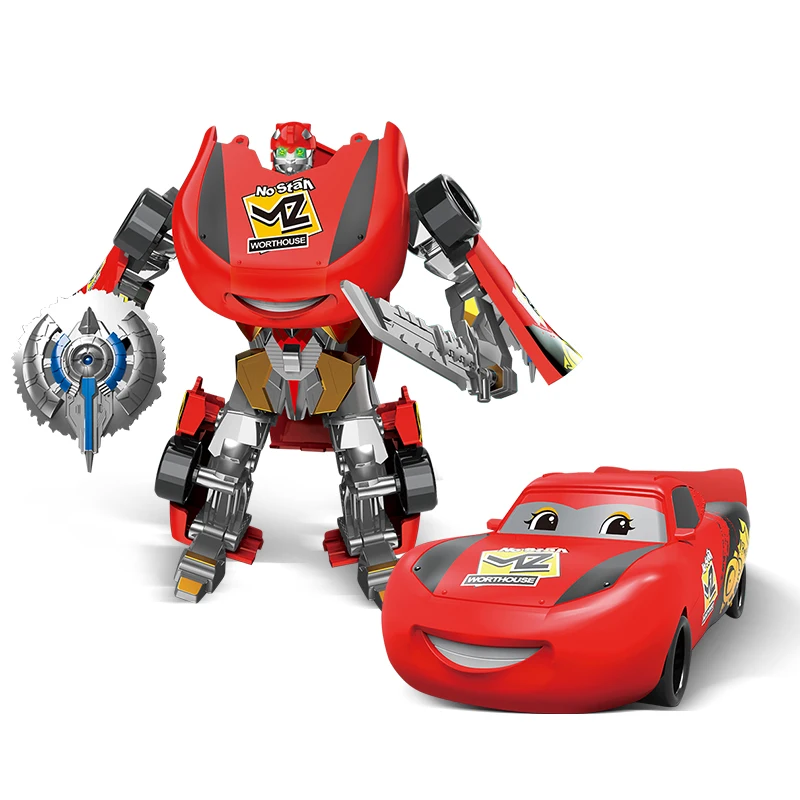 TransformedToy Car Deformation Toys Transformed Robot Plastic Robot Transformation Race Car