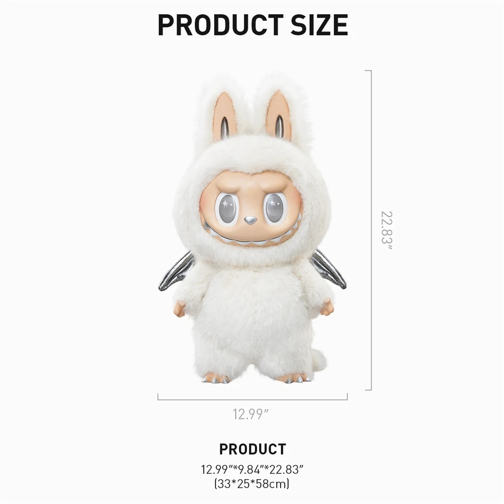 Original Labubu Angel in Clouds ZIMOMO Plush Doll - 58cm Cute