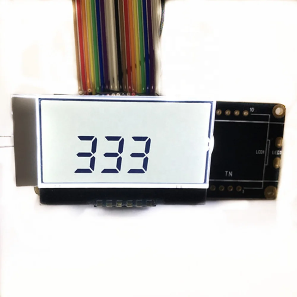 Custom LCD Segment Display Monochrome COG PIN Connector Seven Segment LCD