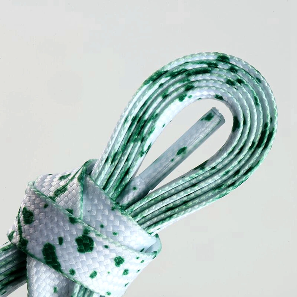 Individual Splash Ink Shoelaces Flat Hightop Canvas Sneakers Shoe