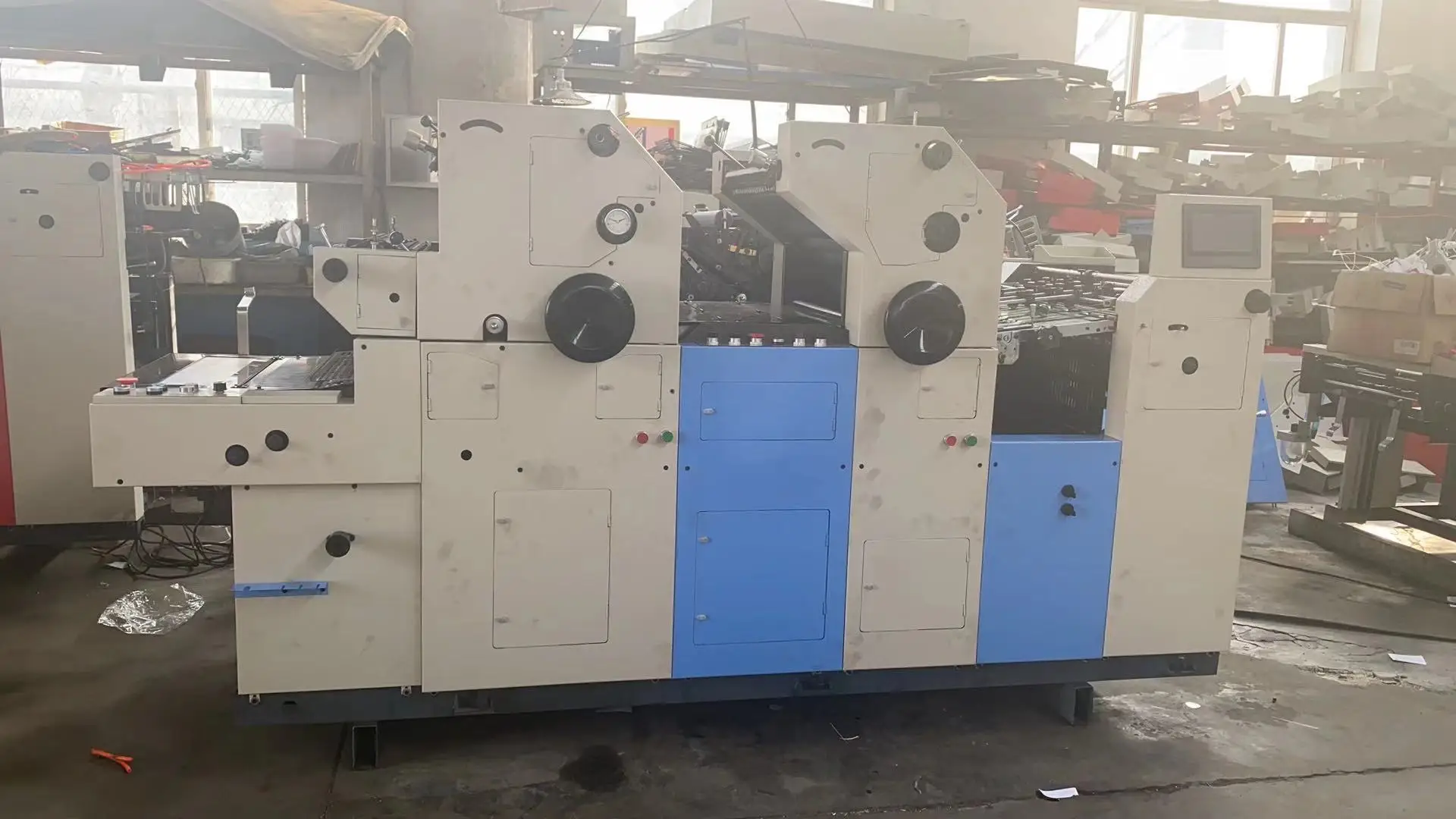 Yida precision machinery co. Структурная схема листовой печатной машины. , ltd. Zongrui 620 model 4 color. Офсетная нумерация.