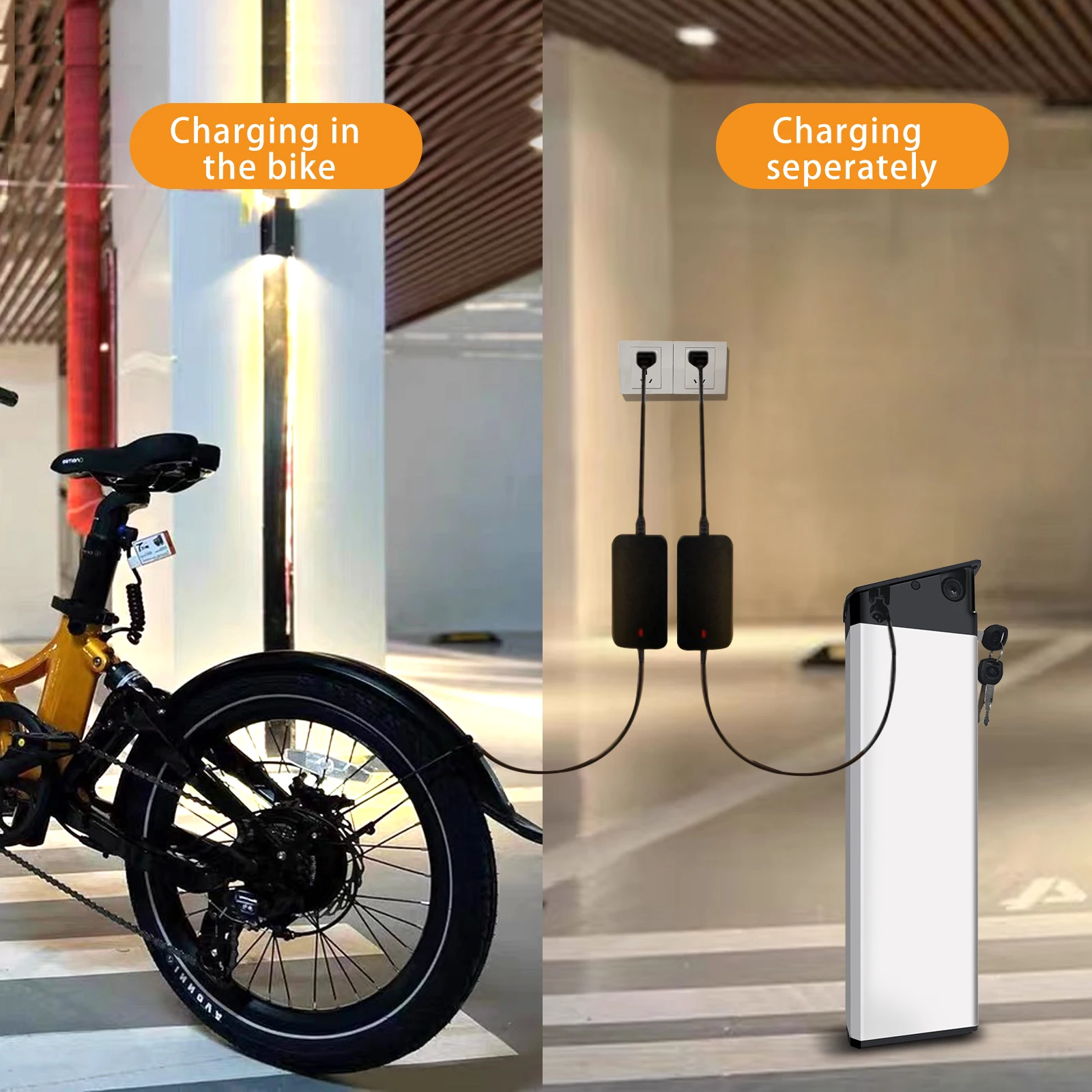 MATE X 48V 17.5Ah Folding Ebike Lithium Battery Pack with 23A BMS