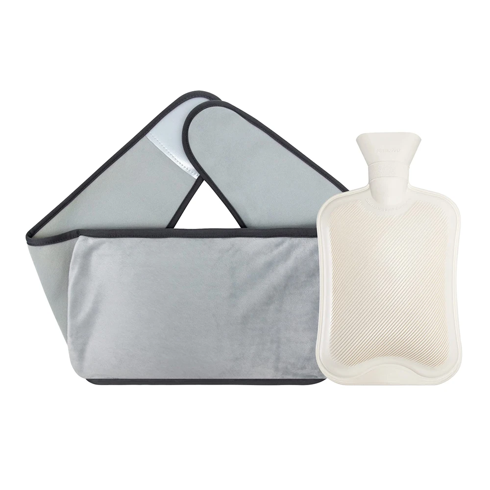china electric rubber hot water bag factory customized rubber hot water bottle waist belt cover for pain relief