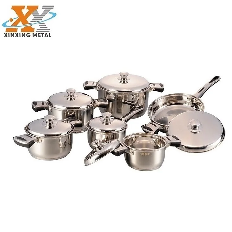 China Supply Surgical Steel Nonstick Non Stick Cast Iron Cooking Pot  Cookware Set