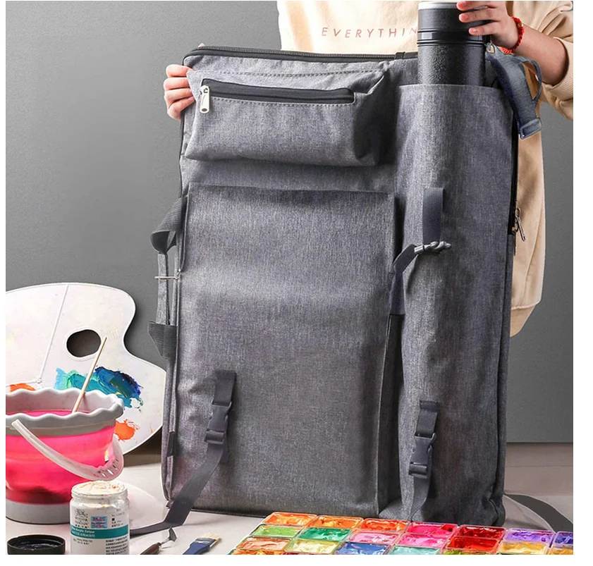 Water-Resistant Art Portfolio Carry Case Bag Backpack 18.6 x 13.9 Student  Artist Portfolio for Art Supplies Storage and Traveling Drawing Board