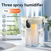 Triple-Spray Humidifier (Beige) USB Rechargeable Type