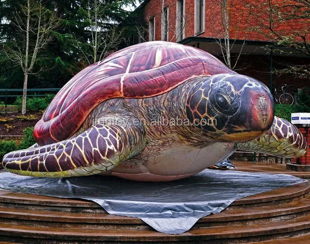Giant Realistic Inflatable Turtle / Tortoise in the Lake or Land for Aquarium Themed Party Advertising
