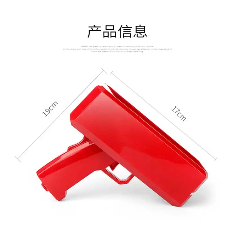 Shooting Money Making It Rain Money Gun Shooter Handheld Fake Bill Dispenser Toy Custom Electric Money Guns for Party