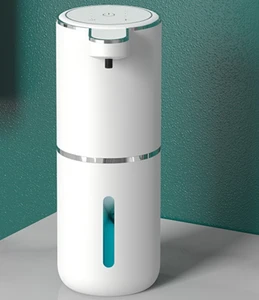 "Touchless Foam Soap Dispenser 380ml Rechargeable Desktop Automatic Lithium Battery for Household Use"