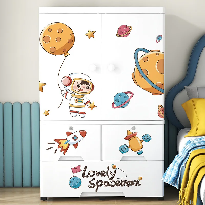 Animal Pattern Large Size Baby Drawer Storage Cabinet Wardrobe Plastic Cupboard Design