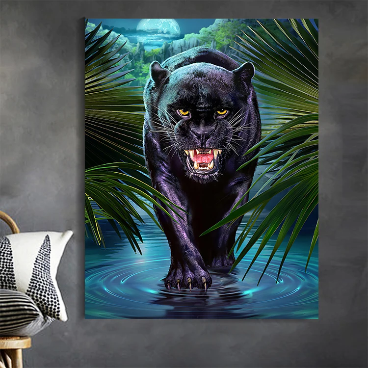 Black Panther Animal Picture Canvas Poster Nordic Print Wall Art Painting  Modern Living Room Decor No Frame - Buy Black Panther Animal Picture,Nordic  Print Wall Art Painting,Wall Art Decor Modern Product on