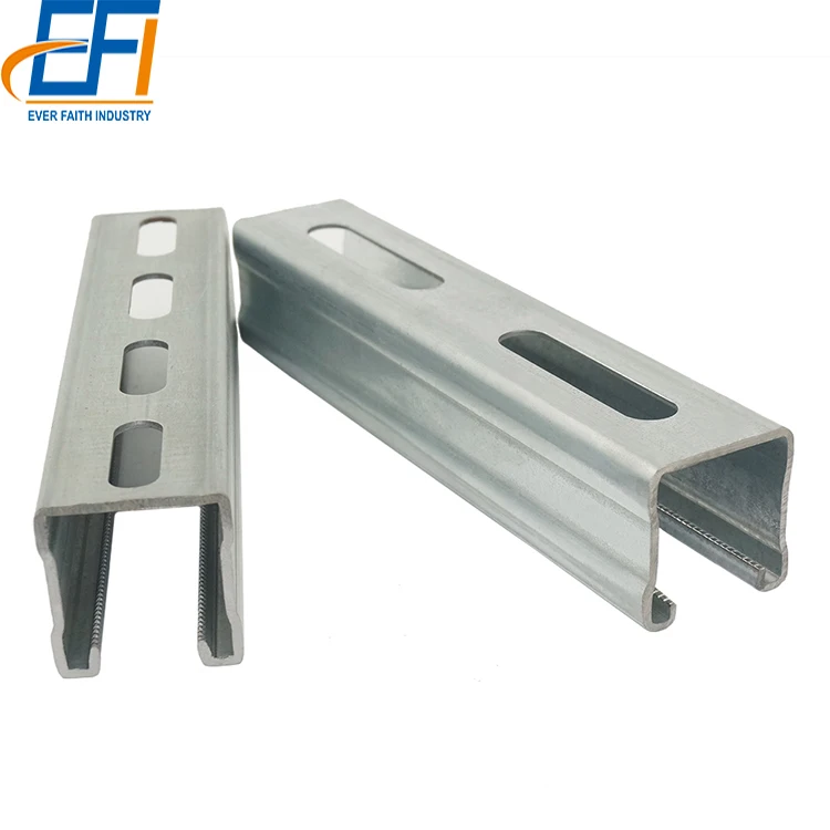 Cold Bending Electrical Slotted Unistrut C Channel Steel Bar Price