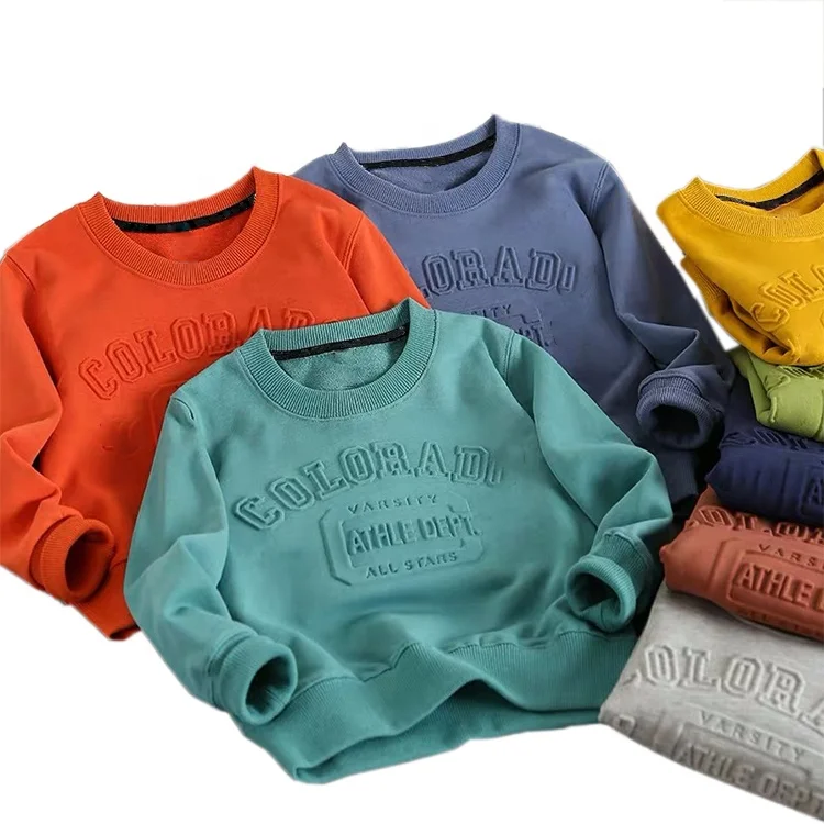 Custom Latest Designer Sweatshirt Embossed Streetwear Pullover Custom Logo 3d Premium Embossing Hoodie for Men