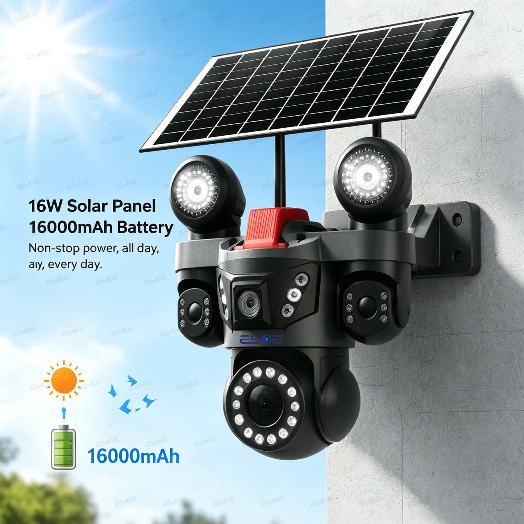 IP66 waterproof rating for outdoor extreme weather conditions