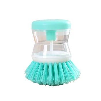 new dish bowl cleaning brush, low price household kitchen Press type automatic liquid washing dish brush,cleaning tools for home