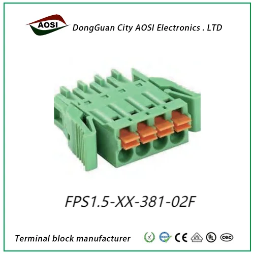 3.81mm PCB PUG-IN TERMINAL BlOCKS 15EDGKD ESC381V FK-MCP1.5/-ST-3.81 ...