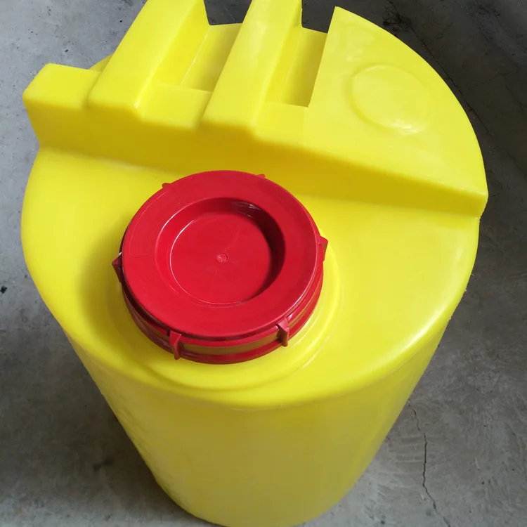 200L Dosing Bucket PE Flat Bottom Plastic Mixing Bucket PAM Dissolving tank Sewage Treatment Reagent Dosing System