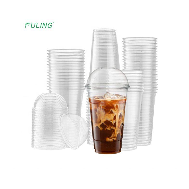 
Прозрачная холодная пластиковая кофейная чашка без бисфенола А, для приготовления молочного коктейля, пластиковые чашки для Пузырькового чая 