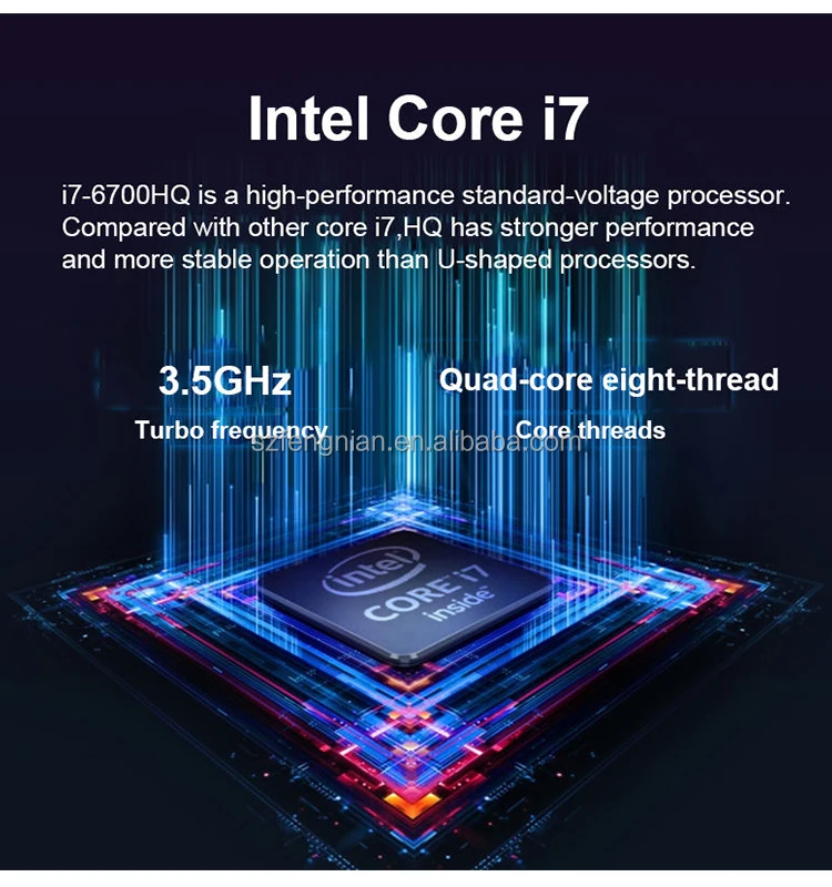 15.6 inch Core i7-6700HQ 3.50GHz laptops 8GB 16GB RAM SSD HDD Win10 oem odm notebook computer pc