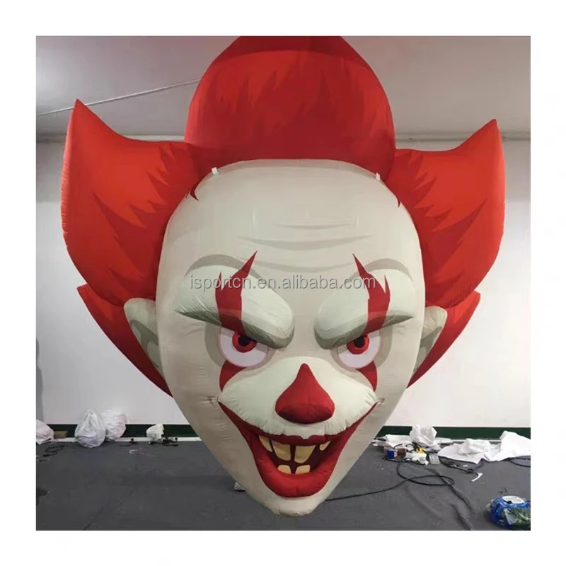 Factory Direct Halloween Inflatables Horror Cartoon Laughing Head Circus Giant Inflatable Scary Clown