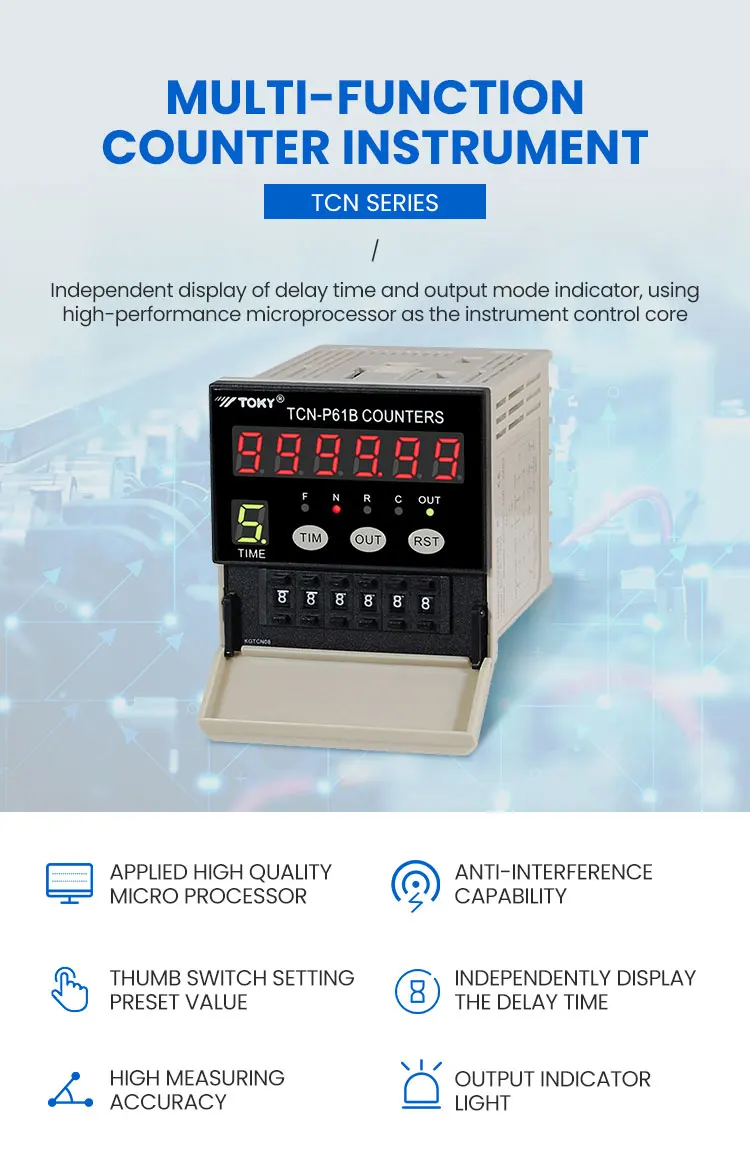 Pulse Counter Industry Accurate Electronic Counter Sensitive High Speed for Controlling DC12V Pulse Counter Industry Accurate Electronic Counter Sensitive High Speed for Controlling DC12V