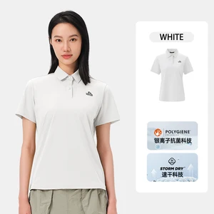 PELLIOT Outdoor New Quick-drying Antibacterial Outdoor Sports Women's Polo T-shirt