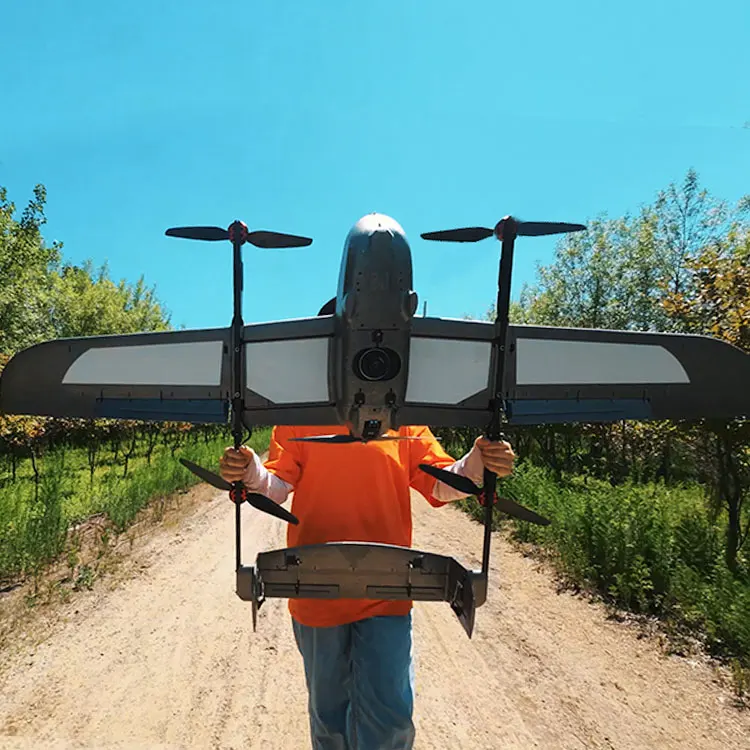 Foxtech Loong 170 Structure Commercial Inspection Patrol Aerial Land Survey Mapping VTOL Fixed Wing  UAV