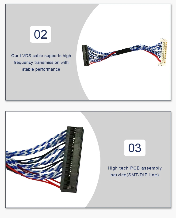 Lvds 30 Pin Screen Cable With Dupont Connector 30 Pin Lvds Cable - Buy ...
