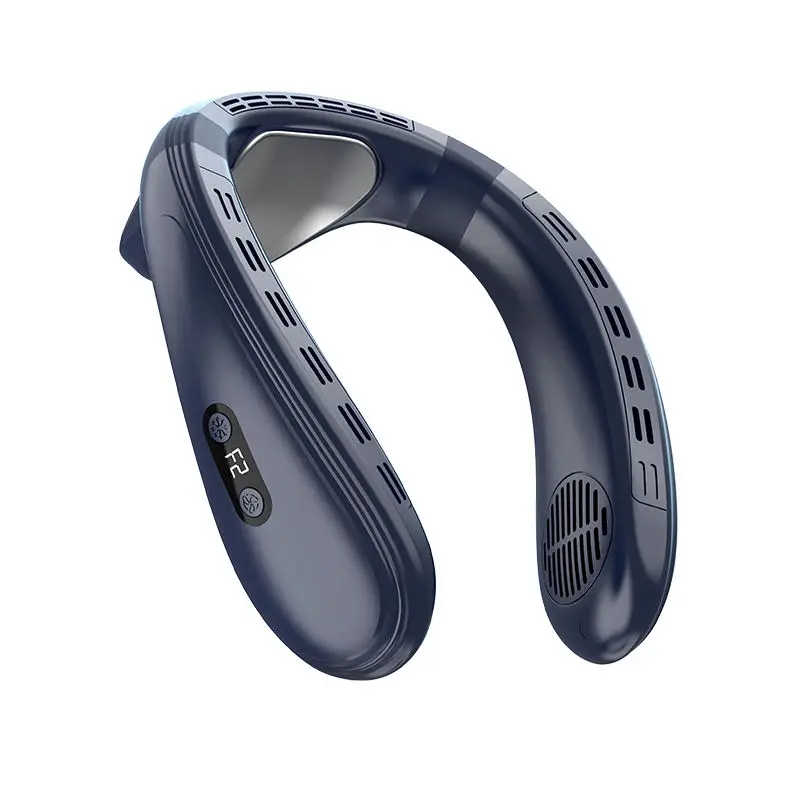 Rapid Cooling 5200mAh Big Capacity Hanging Neck Air Conditioner Three Blow  Wind Semiconductor Refrigeration Neck Fan